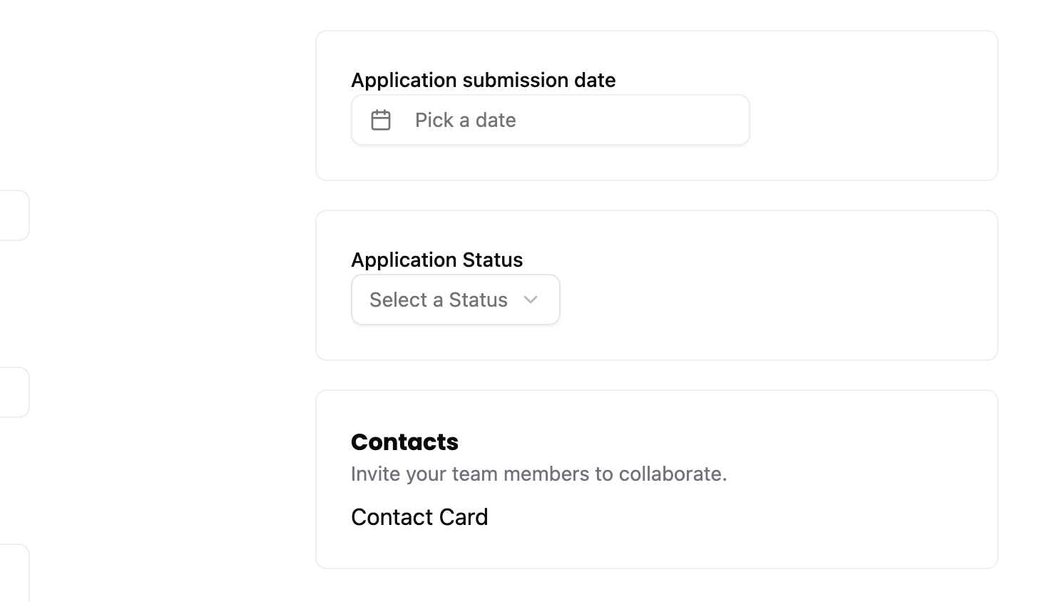 A screenshot of the right column content with the .box styles applies.