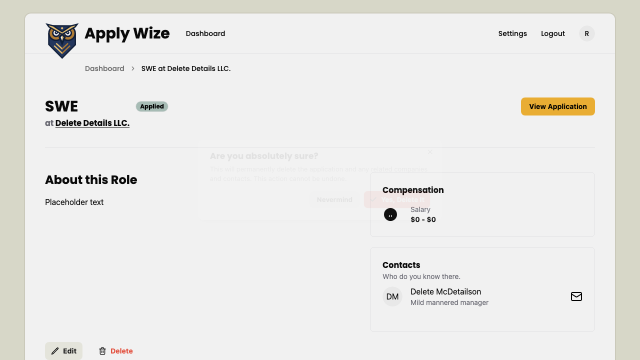 A screenshot with the delete dialog barely visible.